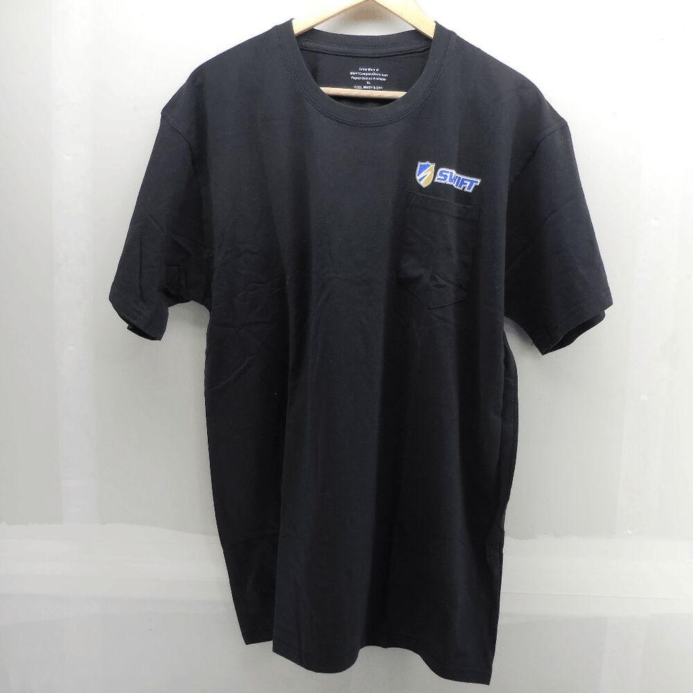 Swift Trucking Pocket T Shirt Semi Driver Trucker Black‎ Company Shirt Size XL